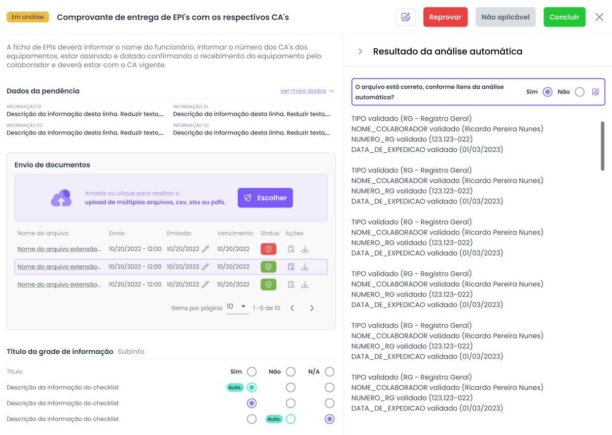 Análise Automática (clique para ampliar)