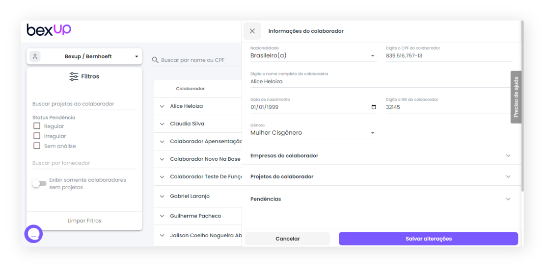 Gestão de Colaboradores (Clique para ampliar)